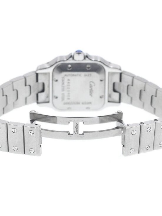 CARTIER Santos Galbee SM W20054D6 Date Silver Dial Automatic Ladies Watch_956729